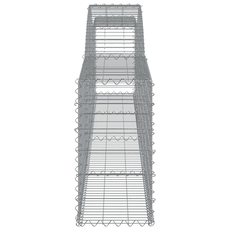 Arched Gabion Baskets 20 pcs 400x30x60/80 cm Galvanised Iron