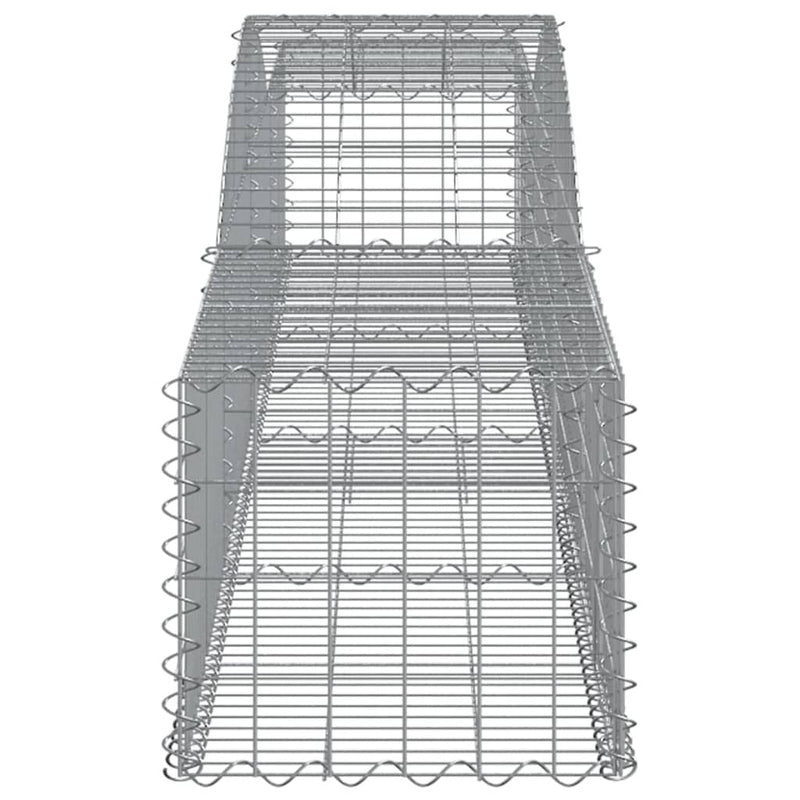 Arched Gabion Baskets 5 pcs 400x50x40/60 cm Galvanised Iron