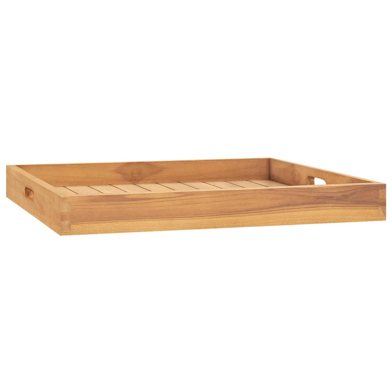 Serving Tray 60x60 cm Solid Teak Wood