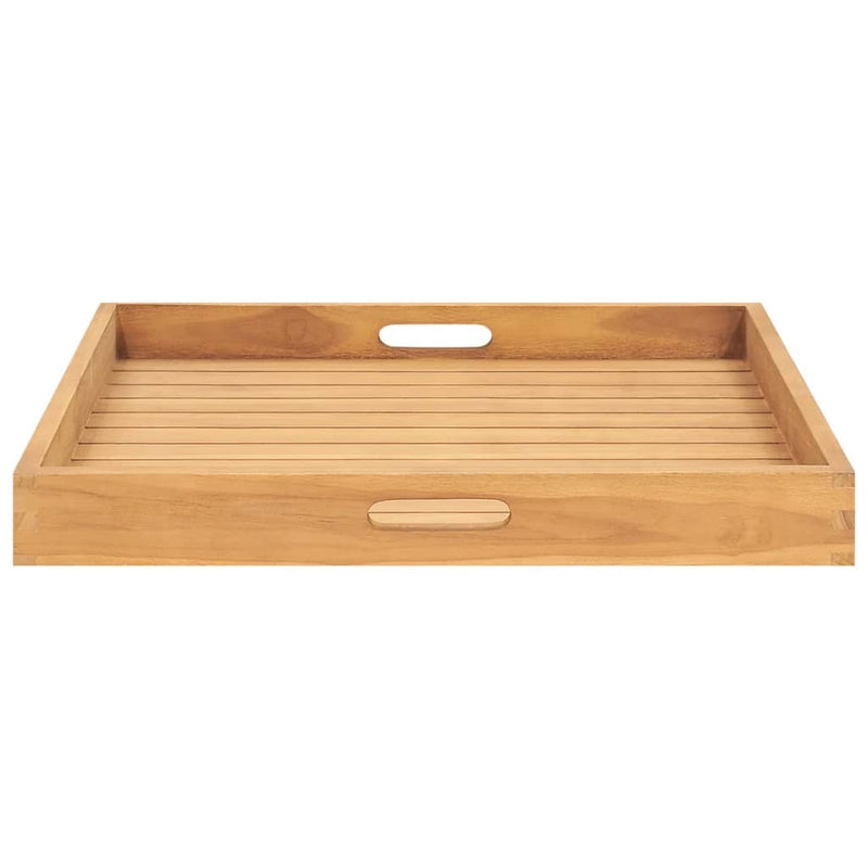 Serving Tray 60x60 cm Solid Teak Wood