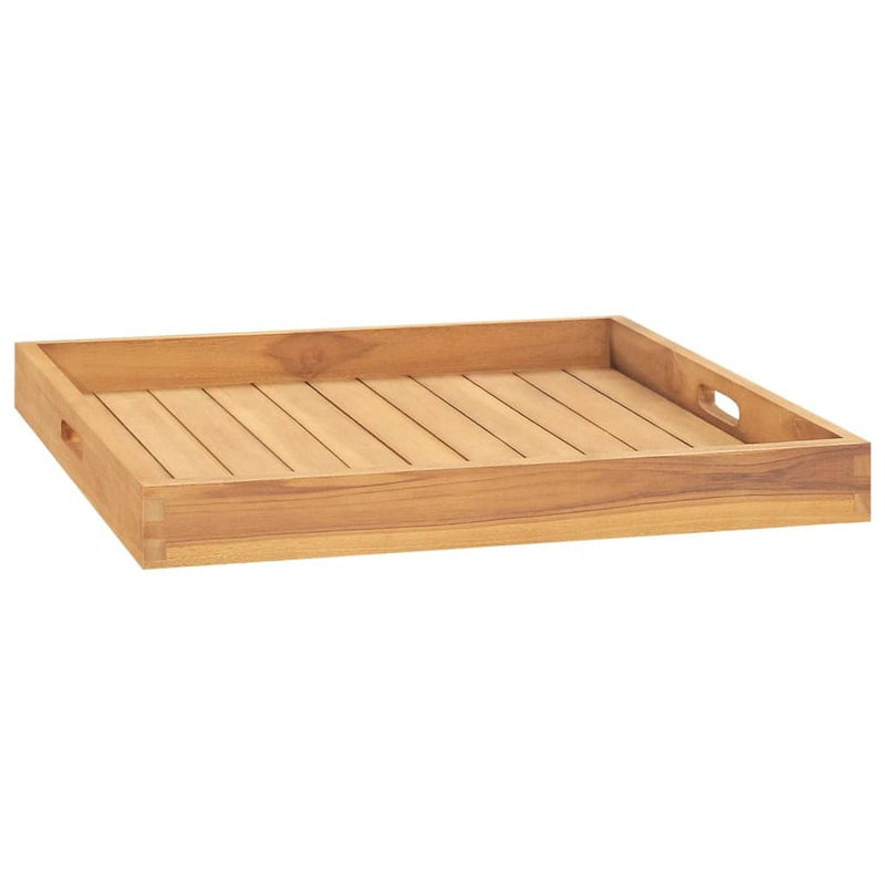 Serving Tray 60x60 cm Solid Teak Wood