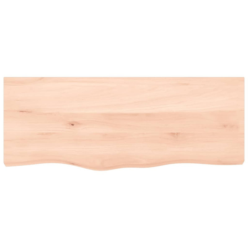 Table Top 100x40x(2-6) cm Untreated Solid Wood Oak