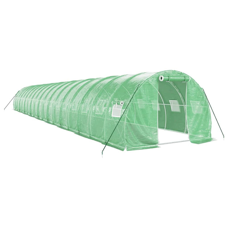 Greenhouse with Steel Frame Green 54 m 18x3x2 m