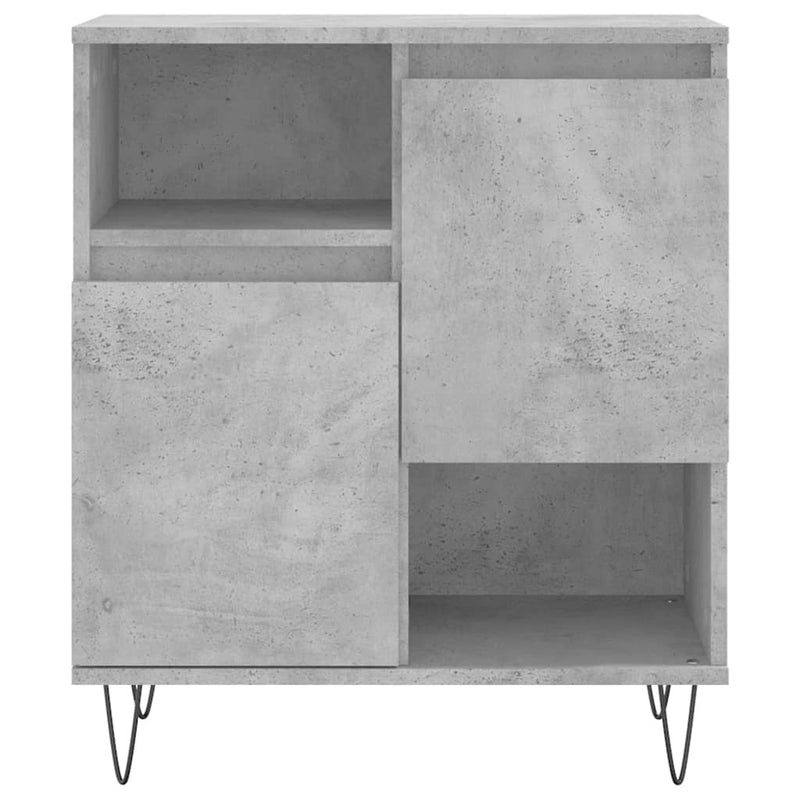 Sideboards 2 pcs Concrete Grey Engineered Wood