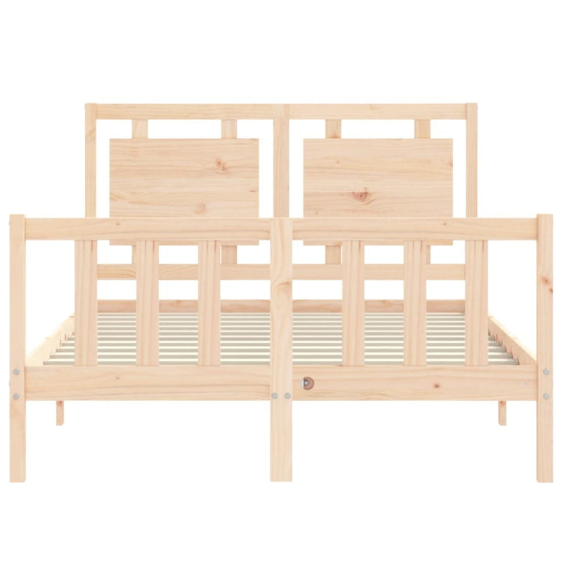 Bed Frame without Mattress Small Double Solid Wood Pine