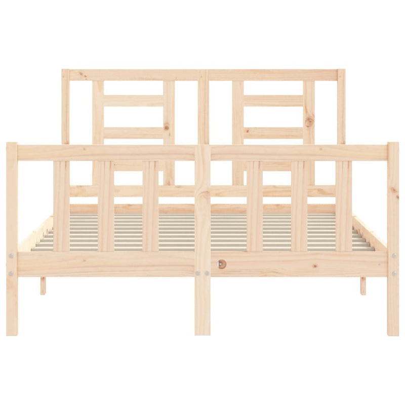 Bed Frame without Mattress 120x200 cm Solid Wood Pine