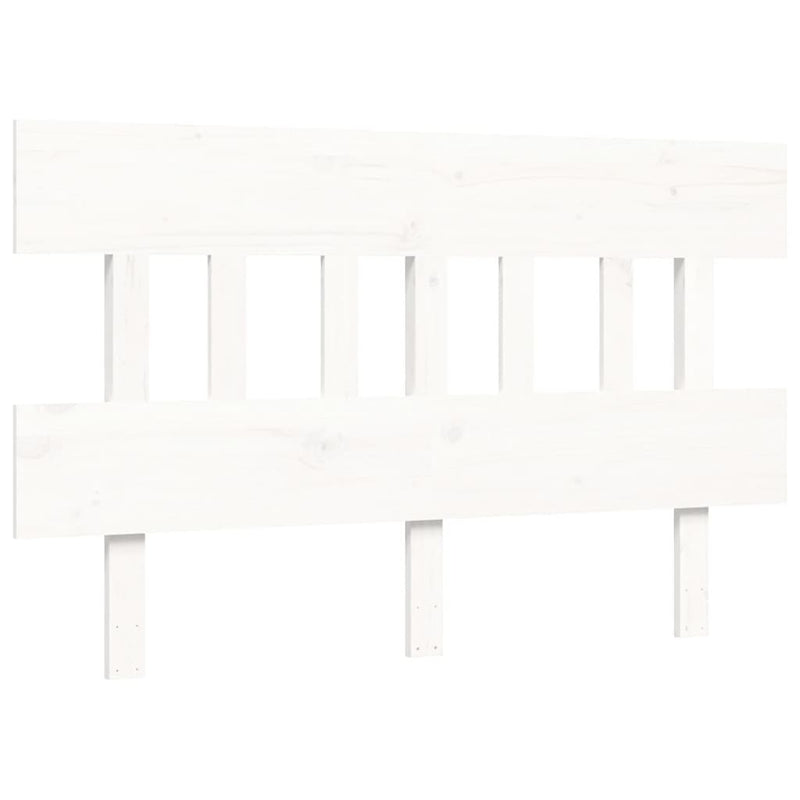 Bed Frame without Mattress White 140x190 cm Solid Wood Pine