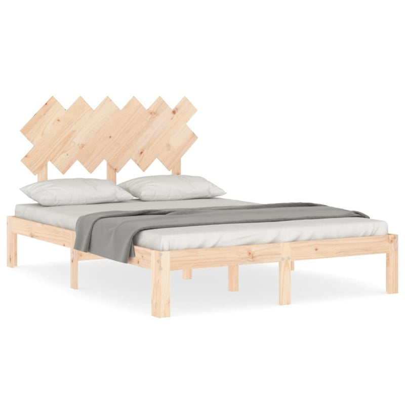 Bed Frame without Mattress Small Double Solid Wood Pine