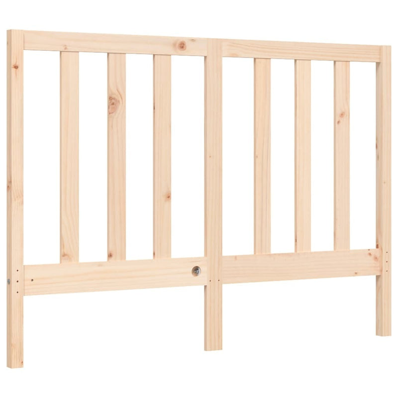 Bed Frame without Mattress Double Solid Wood Pine