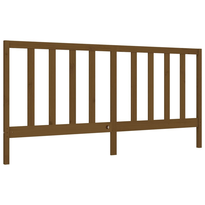 Bed Frame without Mattress Honey Brown 200x200 cm Solid Wood Pine