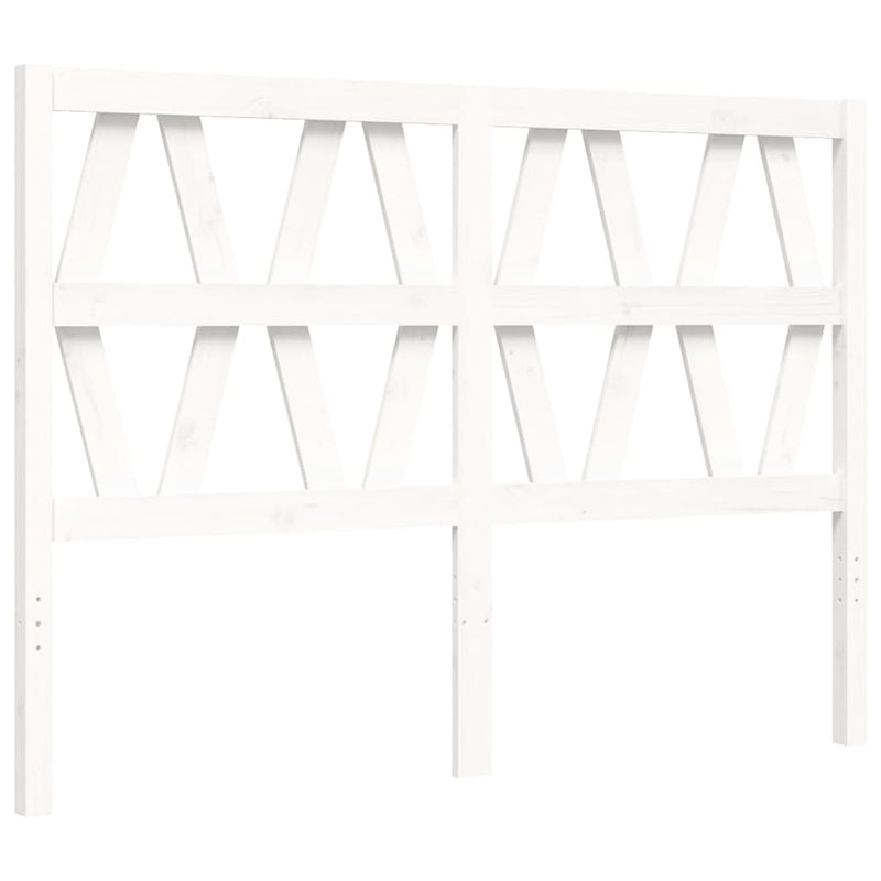 Bed Frame without Mattress White Small Double Solid Wood