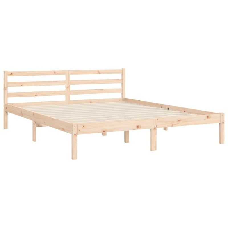 Bed Frame without Mattress 160x200 cm Solid Wood