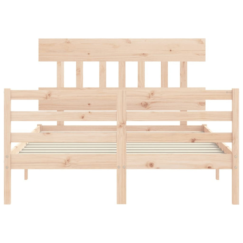 Bed Frame without Mattress Small Double Solid Wood