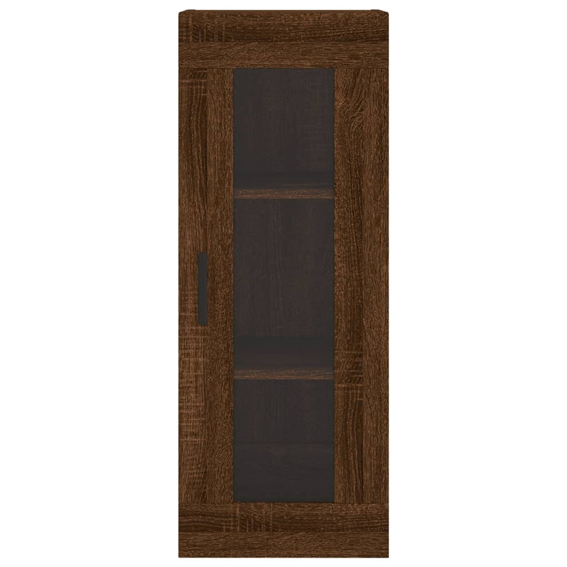 Highboard Brown Oak 34.5x34x180 cm Engineered Wood