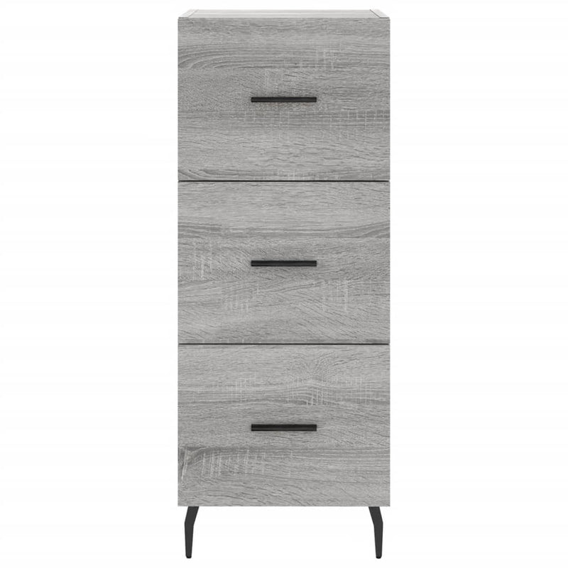 Highboard Grey Sonoma 34.5x34x180 cm Engineered Wood