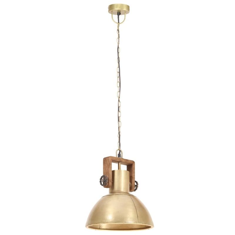 Industrial Hanging Lamp 25 W Brass Round 30 cm E27