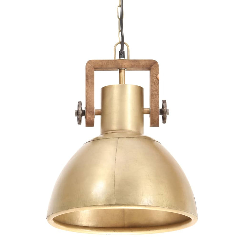 Industrial Hanging Lamp 25 W Brass Round 30 cm E27