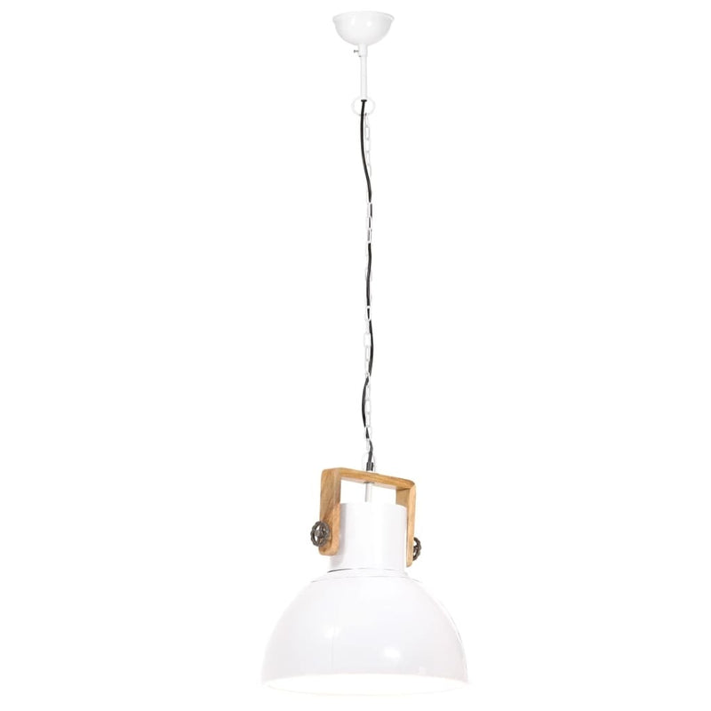 Industrial Hanging Lamp 25 W White Round 40 cm E27