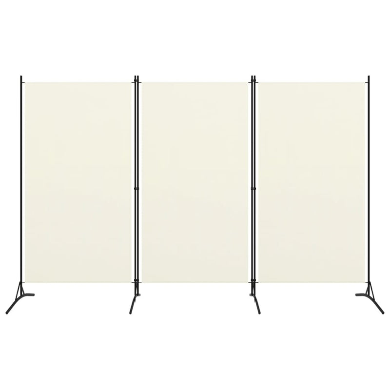 3-Panel Room Divider White 260x180 cm