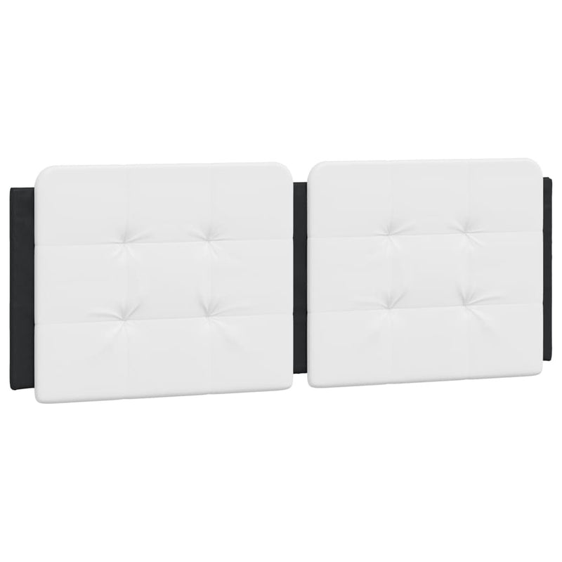 Bed Frame without Mattress Black and White 140x200 cm Faux Leather