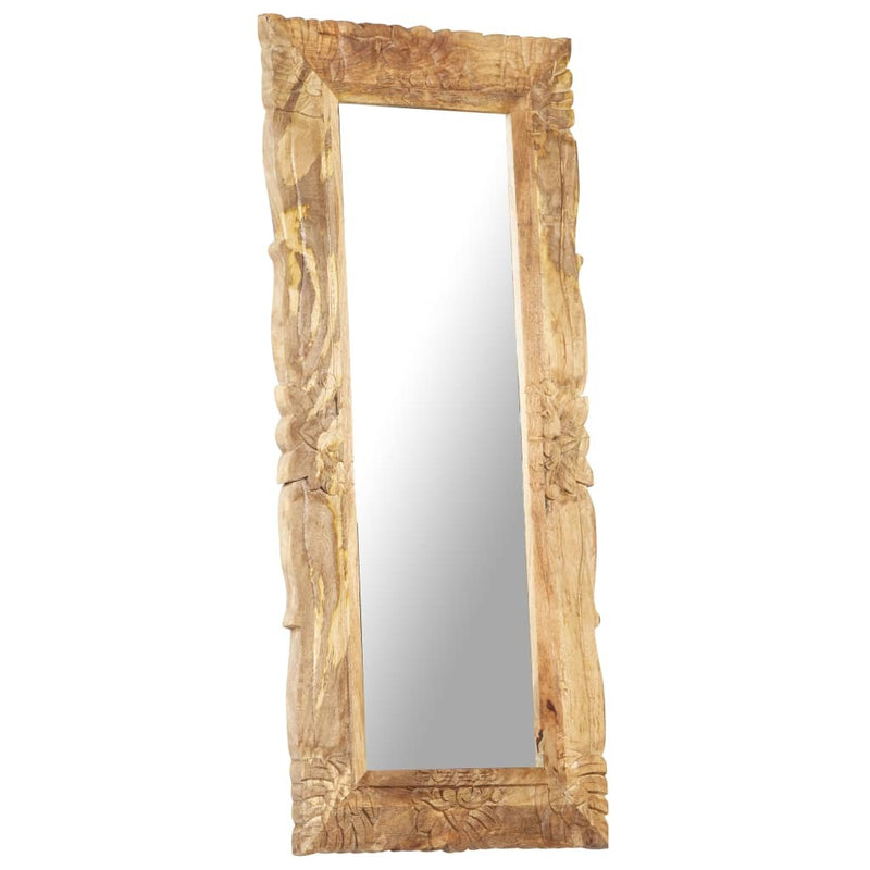 Mirror 110x50 cm Solid Mango Wood