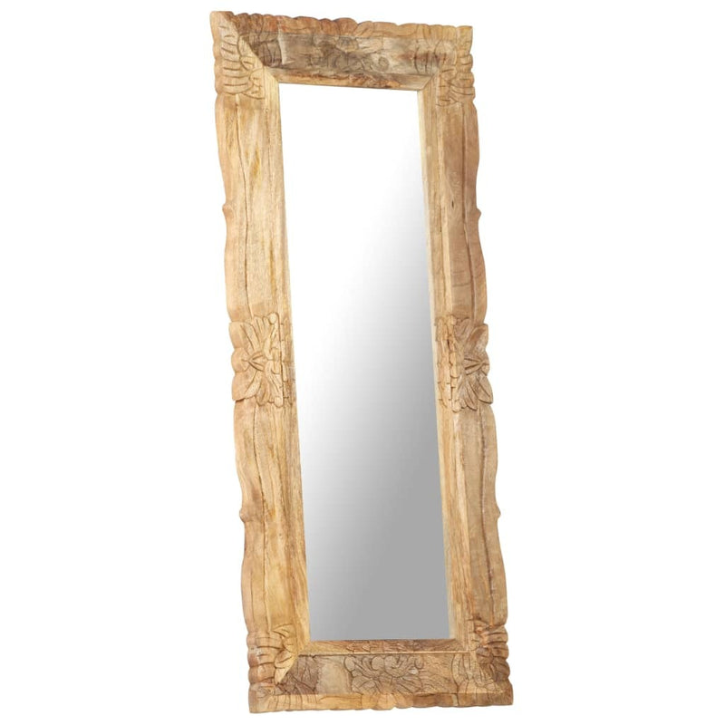 Mirror 110x50 cm Solid Mango Wood