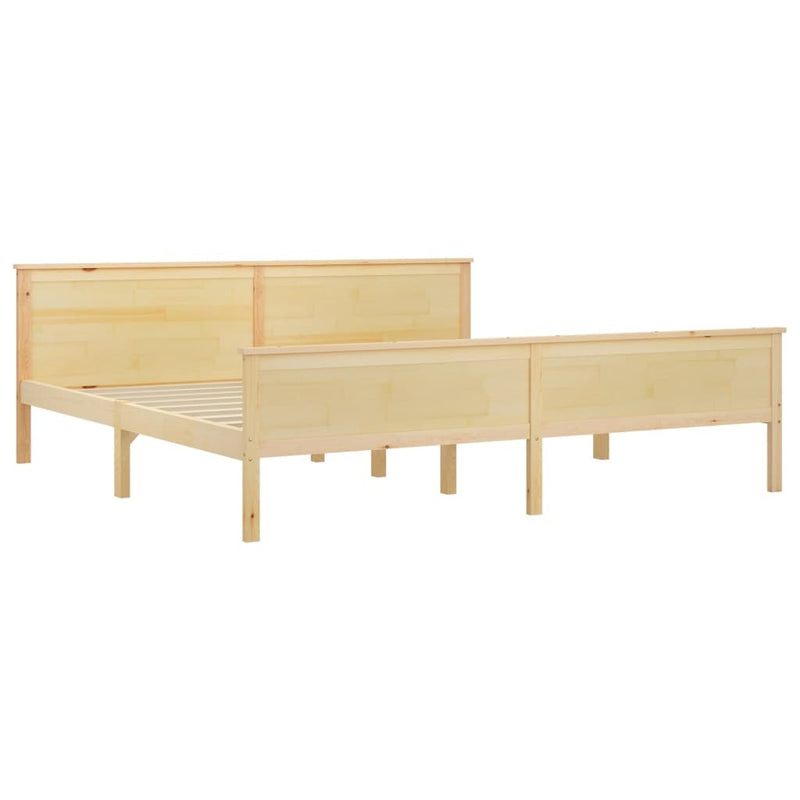 Bed Frame without Mattress Solid Wood Pine 200x200 cm