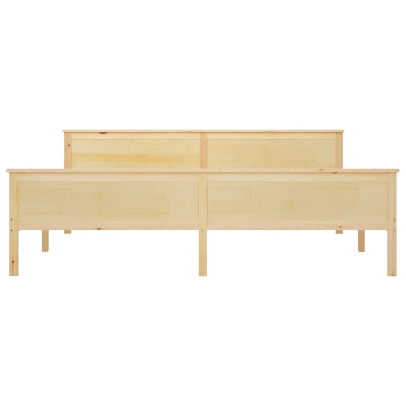 Bed Frame without Mattress Solid Wood Pine 200x200 cm