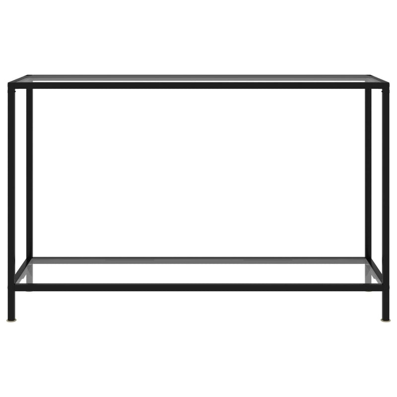 Console Table Transparent 120x35x75 cm Tempered Glass