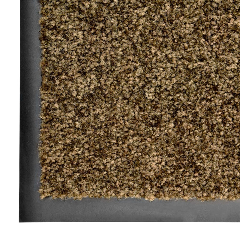 Doormat Washable Brown 120x180 cm