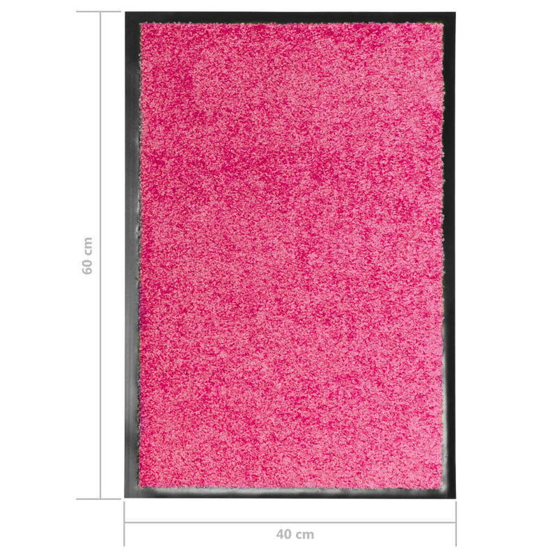 Doormat Washable Pink 40x60 cm