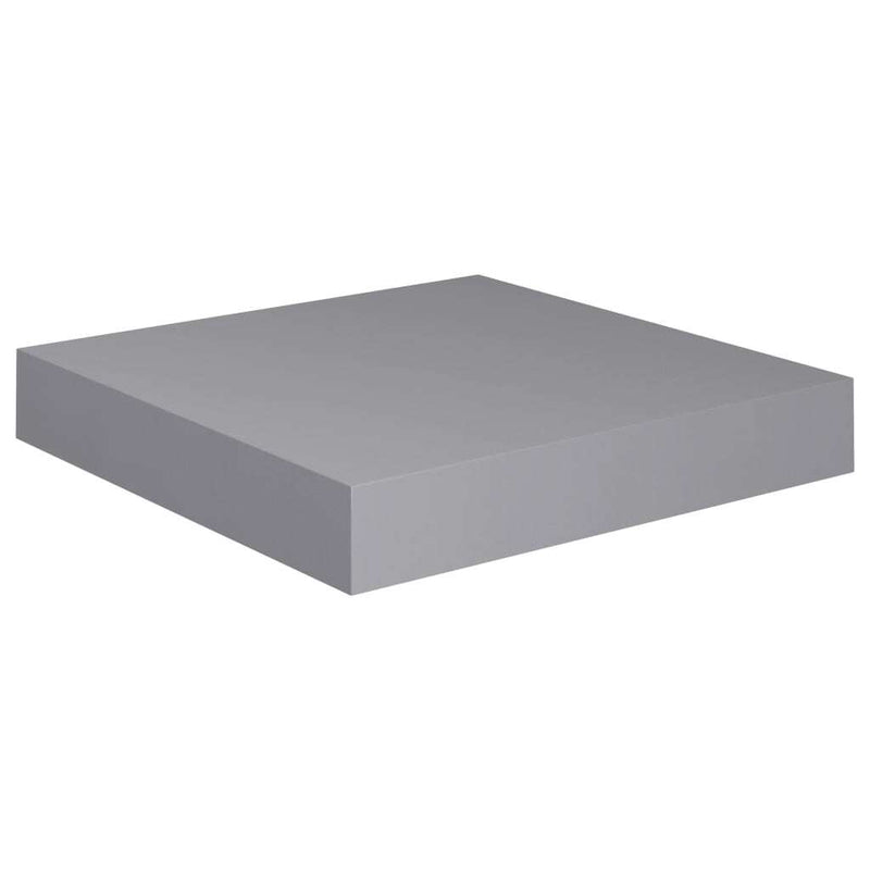 Floating Wall Shelves 4 pcs Grey 23x23.5x3.8 cm MDF