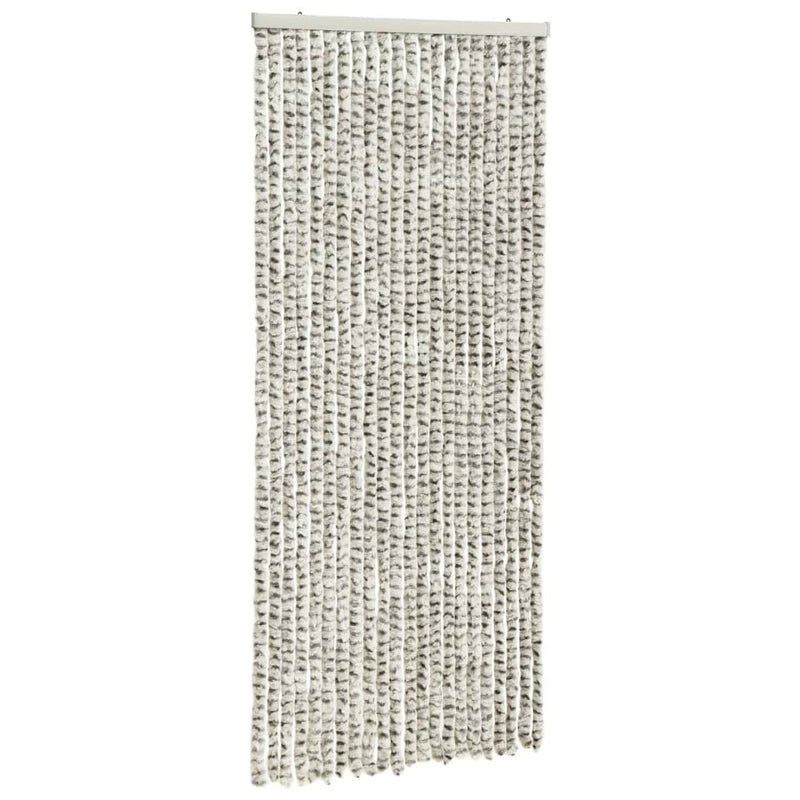 Insect Curtain Light and Dark Grey 90x220 cm Chenille