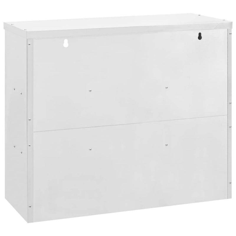 vidaXL Kitchen Wall Cabinet 90x40x75 cm Stainless Steel