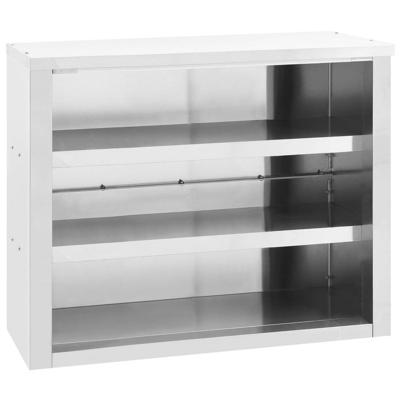 vidaXL Kitchen Wall Cabinet 90x40x75 cm Stainless Steel