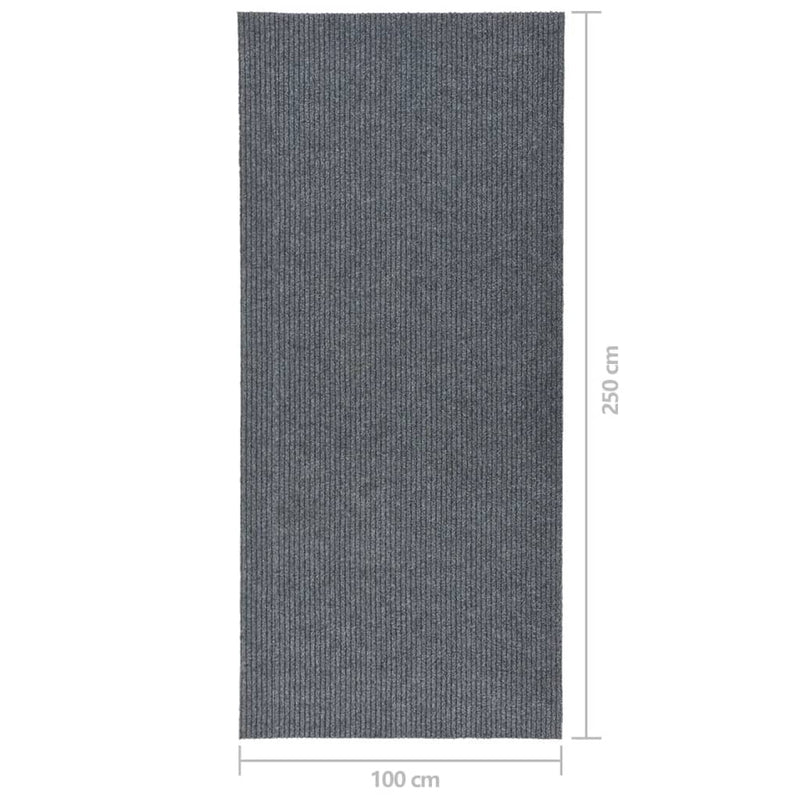 Dirt Trapper Carpet Runner 100x250 cm Grey