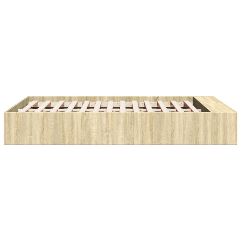 Bed Frame without Mattress Sonoma Oak 120x200 cm