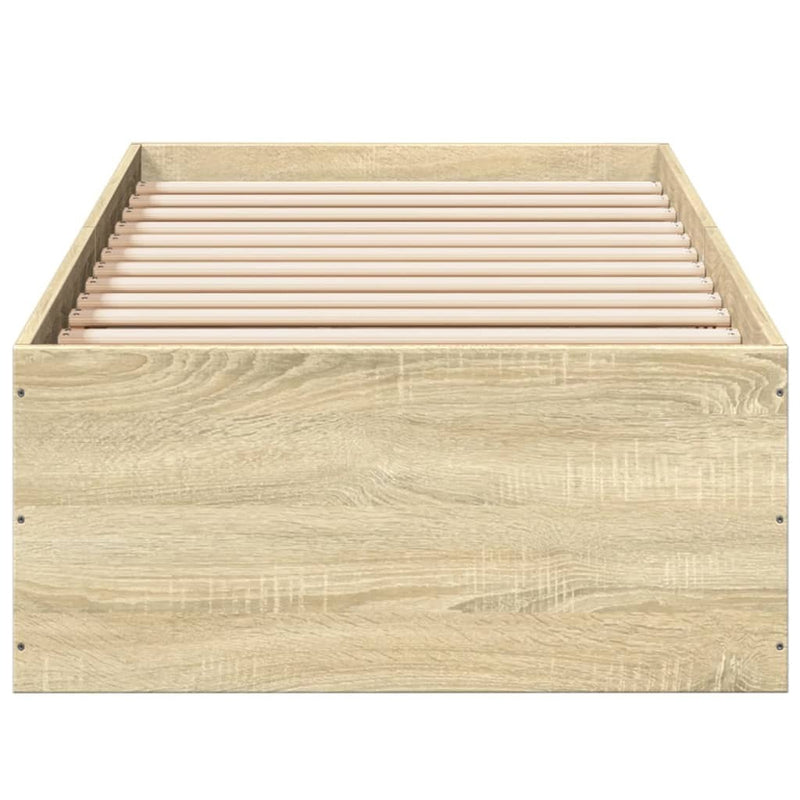 Bed Frame without Mattress Sonoma Oak 90x200 cm