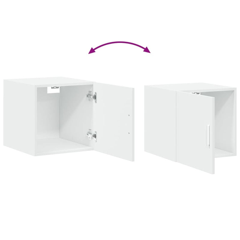 Slim Storage Cabinet White 40x42.5x225 cm Engineered Wood