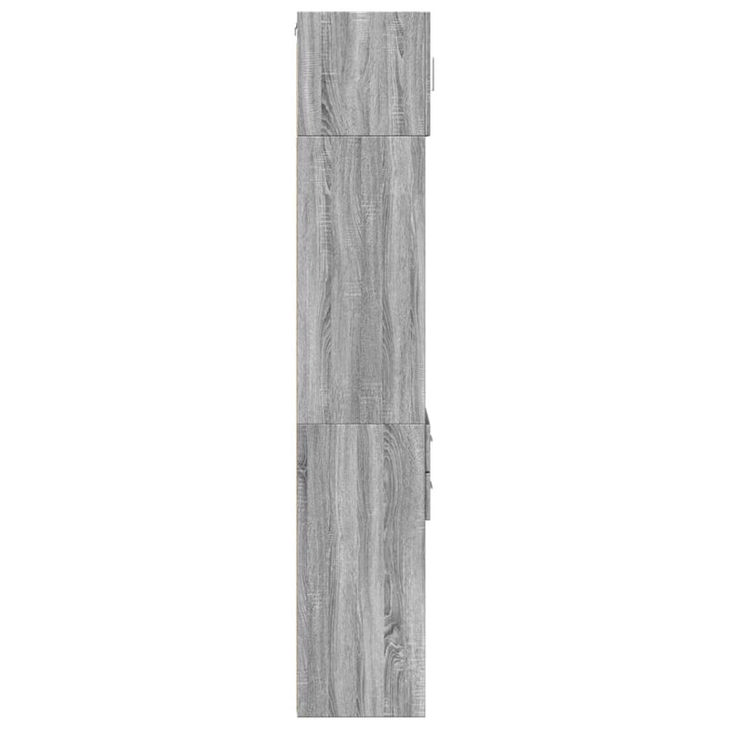 Slim Storage Cabinet Grey Sonoma 40x42.5x225 cm Engineered Wood