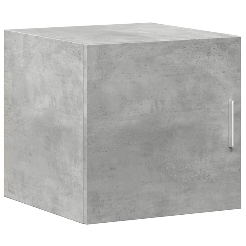 Slim Storage Cabinet Concrete Grey 40x42.5x225 cm Engineered Wood