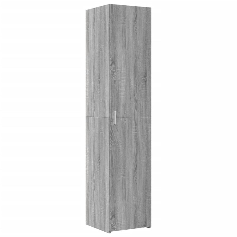 Slim Storage Cabinet Grey Sonoma 40x42.5x225 cm Engineered Wood