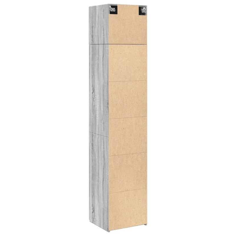 Slim Storage Cabinet Grey Sonoma 45x42.5x225 cm Engineered Wood