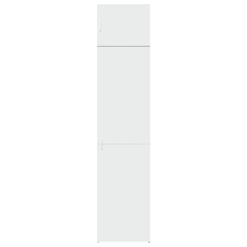 Slim Storage Cabinet White 50x42.5x225 cm Engineered Wood