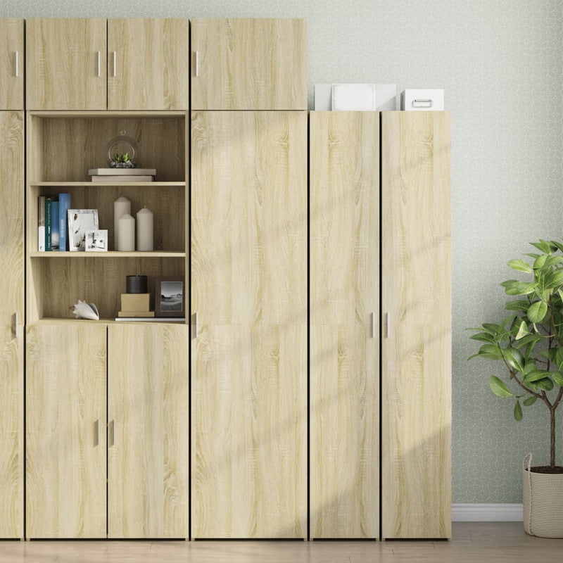 Slim Storage Cabinet Sonoma Oak 50x42.5x225 cm Engineered Wood