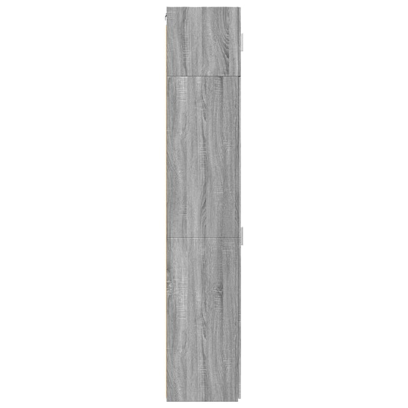 Slim Storage Cabinet Grey Sonoma 50x42.5x225 cm Engineered Wood