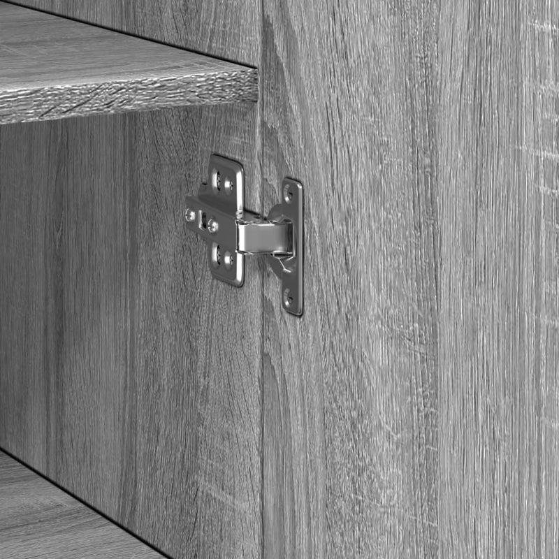 Slim Storage Cabinet Grey Sonoma 50x42.5x225 cm Engineered Wood