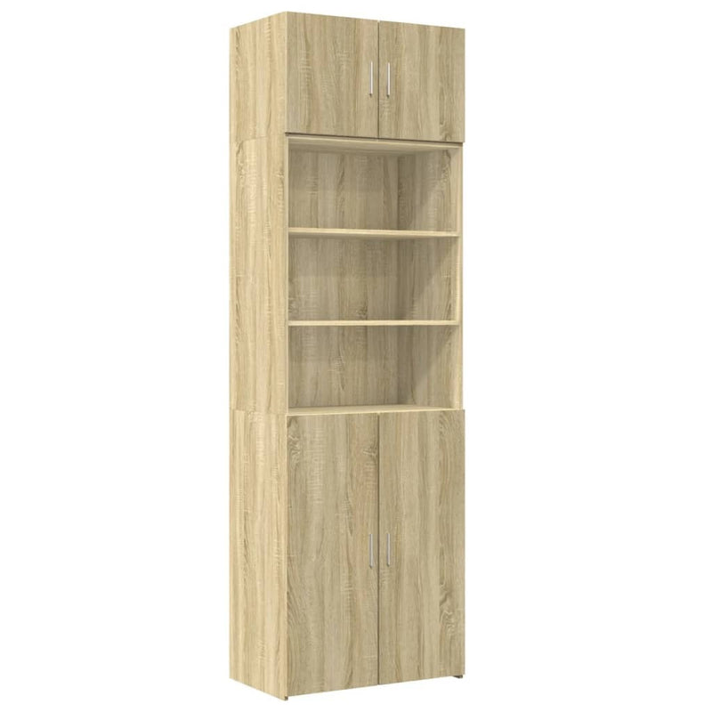 Storage Cabinet Sonoma Oak 70x42.5x225 cm Engineered Wood