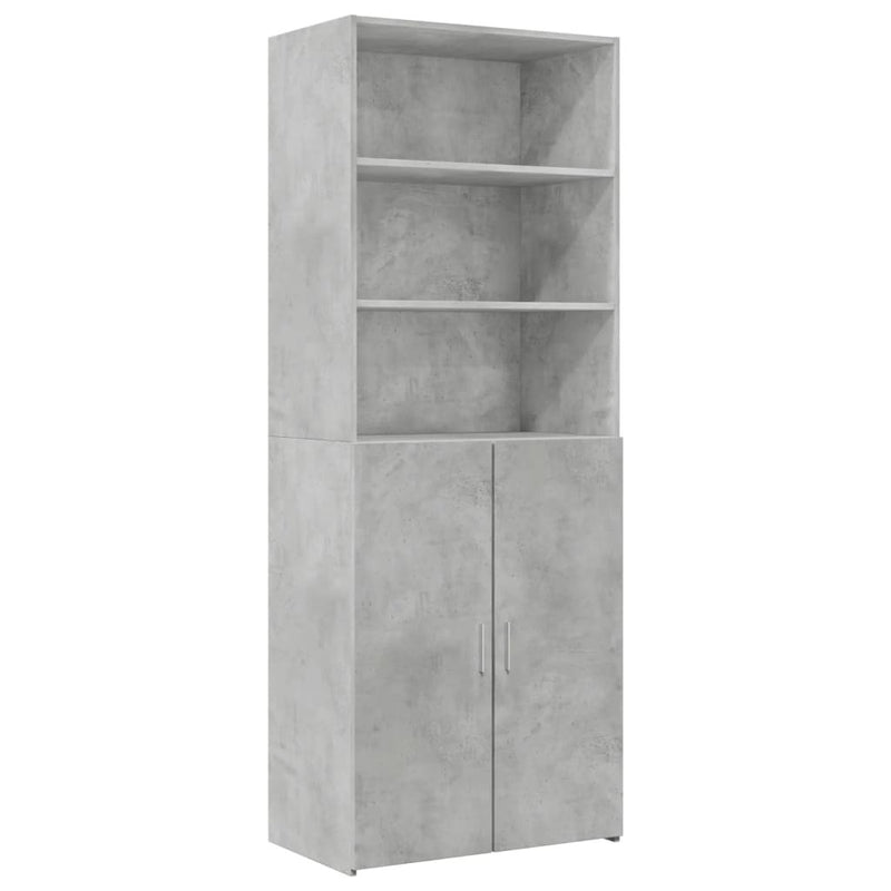 Storage Cabinet Concrete Grey 70x42.5x225 cm Engineered Wood