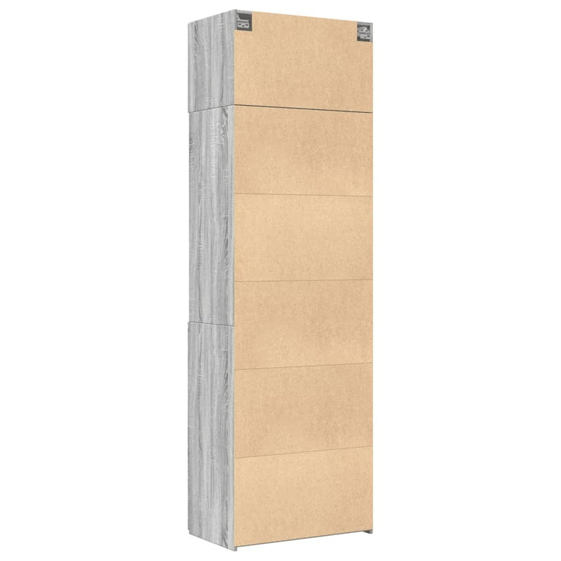 Storage Cabinet Grey Sonoma 70x42.5x225 cm Engineered Wood